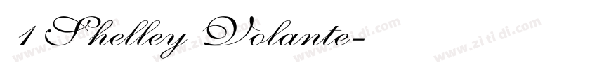 1 Shelley Volante字体转换